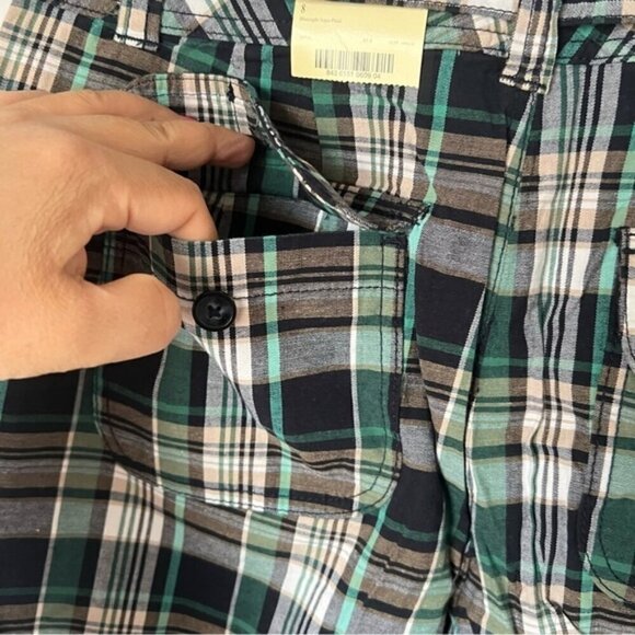 St. John’s Bay-Women’s Plaid Classic Flat Front Shorts-Multicolored. Size:8. NWT - Picture 7 of 9
